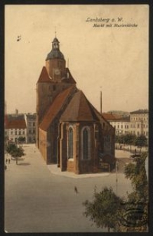Landsberg a. W. : Markt mit Marienkirche