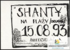 [Afisz]: Shanty na plaży (Długie) 15.08.93