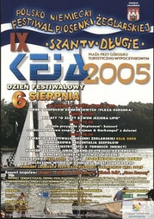[Plakat] : Polsko-niemiecki Festiwal Piosenki Żeglarskiej „Keja” 2005