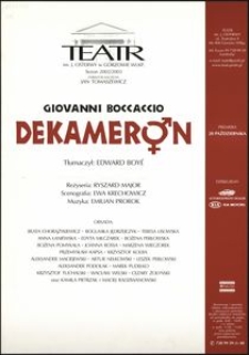 [Plakat] Giovanni Boccaccio Dekameron