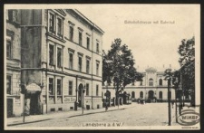 Landsberg a. d. W. : Bahnhofstrasse mit Bahnhof