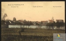 Friedeberg N. M. : Driesener Tor, Partie am Obersee, KGL Gymnasium