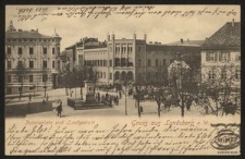 Gruss aus Landsberg a. W. : Paradeplatz und Landgericht