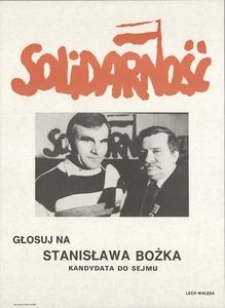 [Plakat] Głosuj na Stanisława Bożka