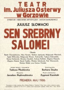 [Afisz] Juliusz Słowacki "Sen srebrny Salomei"