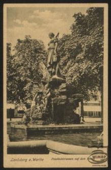 Landsberg a. Warthe : Pauckschbrunnen auf dem Markt