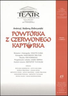 [Plakat] Andrzej Stalony-Dobrzański "Powtórka z Czerwonego Kapturka"