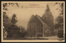 Landsberg a. W. : Pauckschbrunnen und St. Marien-Kirche