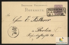 Deutsche Reichspost : Postkarte