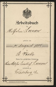 Arbeitsbuch fur Wilhelm Lunow