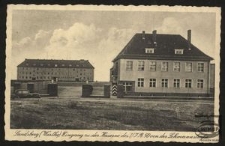 Landsberg (Warthe), Eingang zu der Kaserne des I/I.R. 50 von der Lehmannstrasse