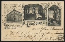 Gruss aus Landsberg a. W. : Gasthof zur Post. Otto Fischer Wollstr. 23