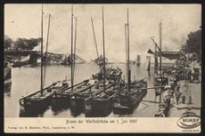 Brand der Warthebrücke am 1. Juli 1905