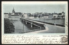 Gruss aus Landsberg a. W. : Warthe-Brücke