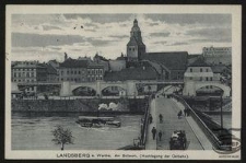 Landsberg a. Warthe. Am Bollwerk. (Hochlegung der Ostbahn)