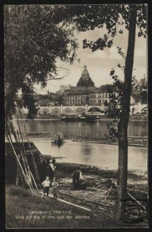 Landsberg (Warthe), Blick auf die Kirche von der Warthe