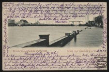 Gruss aus Landsberg a. W. : Höchster Wasserstand der Warthe 1888