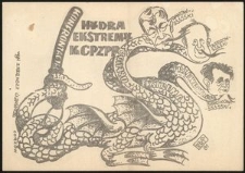 [Rysunek satyryczny] Hydra ekstremy KC PZPR