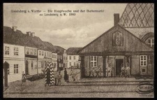 Landsberg a. Warthe - Die Hauptwache und der Buttermarkt zu Landsberg a. W. 1840