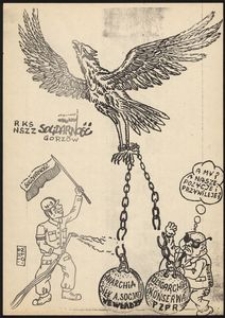 [Rysunek satyryczny] Anarchia siły a.socjalne we władzy - oligarchia i konserwa PZPR