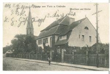 Gruss aus Vietz a. Ostbahn : Pharrhaus und Kirche