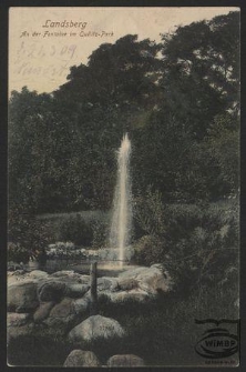 Landsberg : An der Fontaine im Quilitz-Park