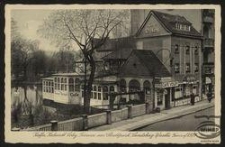 Kaffee, Kabarett Voley, Terrasse am Stadtpark, Landsberg-Warthe