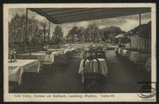 Café Voley, Terrasse am Stadtpark, Landsberg (Warthe)