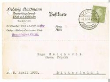 Postkarte : Ludwig Hartmann Dampfziegelwerke Vietz a. d. Ostbahn