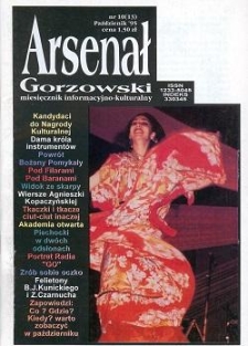 Arsenał Gorzowski; miesięcznik informacyjno-kulturalny 1995 nr 10(13)