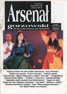 Arsenał Gorzowski; miesięcznik informacyjno-kulturalny 1996 nr 9 (23)