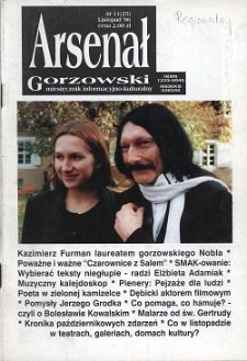 Arsenał Gorzowski; miesięcznik informacyjno-kulturalny 1996 nr 11 (25)