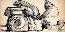 [Ilustracja prasowa - stary telefon]