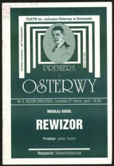 [Program] Mikołaj Gogol "Rewizor", przekład Julian Tuwim