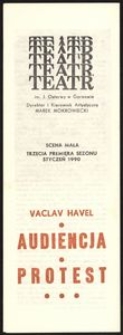 [Program] Havel Vaclav "Audiencja", "Protest"