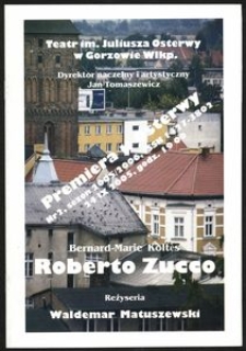 [Program] Koltés Bernard-Marie "Roberto Zucco"