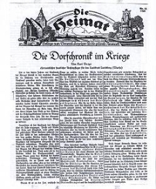 Die Heimat : Beilage zum General-Anzeiger f&uuml;r die gesamte Neumark, 1940, nr 14
