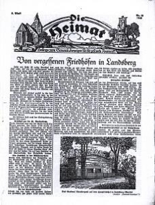 Die Heimat : Beilage zum General-Anzeiger f&uuml;r die gesamte Neumark, 1940, nr 13