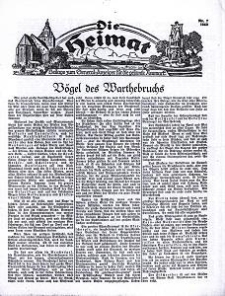 Die Heimat : Beilage zum General-Anzeiger f&uuml;r die gesamte Neumark, 1940, nr 7