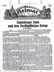 Die Heimat : Beilage zum General-Anzeiger f&uuml;r die gesamte Neumark, 1939, nr 13