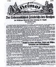 Die Heimat : Beilage zum General-Anzeiger f&uuml;r die gesamte Neumark, 1936, nr 16