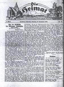 Die Heimat : Beilage zum General-Anzeiger f&uuml;r die gesamte Neumark, 1923, nr 20