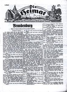 Die Heimat : Beilage zum General-Anzeiger f&uuml;r die gesamte Neumark, 1935, nr 9