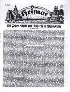 Die Heimat : Beilage zum General-Anzeiger f&uuml;r die gesamte Neumark, 1934, nr 19