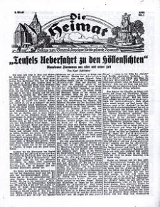 Die Heimat : Beilage zum General-Anzeiger f&uuml;r die gesamte Neumark, 1935, nr 1