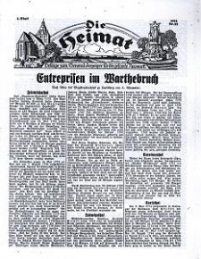 Die Heimat : Beilage zum General-Anzeiger f&uuml;r die gesamte Neumark, 1934, nr 22