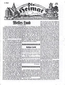Die Heimat : Beilage zum General-Anzeiger f&uuml;r die gesamte Neumark, 1934, nr 18