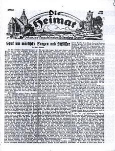 Die Heimat : Beilage zum General-Anzeiger f&uuml;r die gesamte Neumark, 1934, nr 21