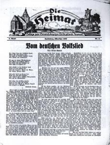 Die Heimat : Beilage zum General-Anzeiger f&uuml;r die gesamte Neumark, 1932, nr 11