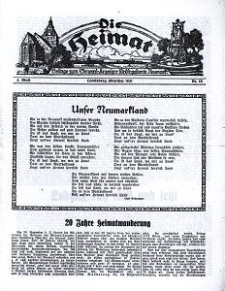 Die Heimat : Beilage zum General-Anzeiger f&uuml;r die gesamte Neumark, 1931, Nr. 13